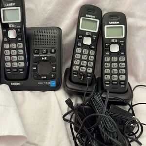 Uniden Black Cordless Phone System – Base & Handset Home Phone